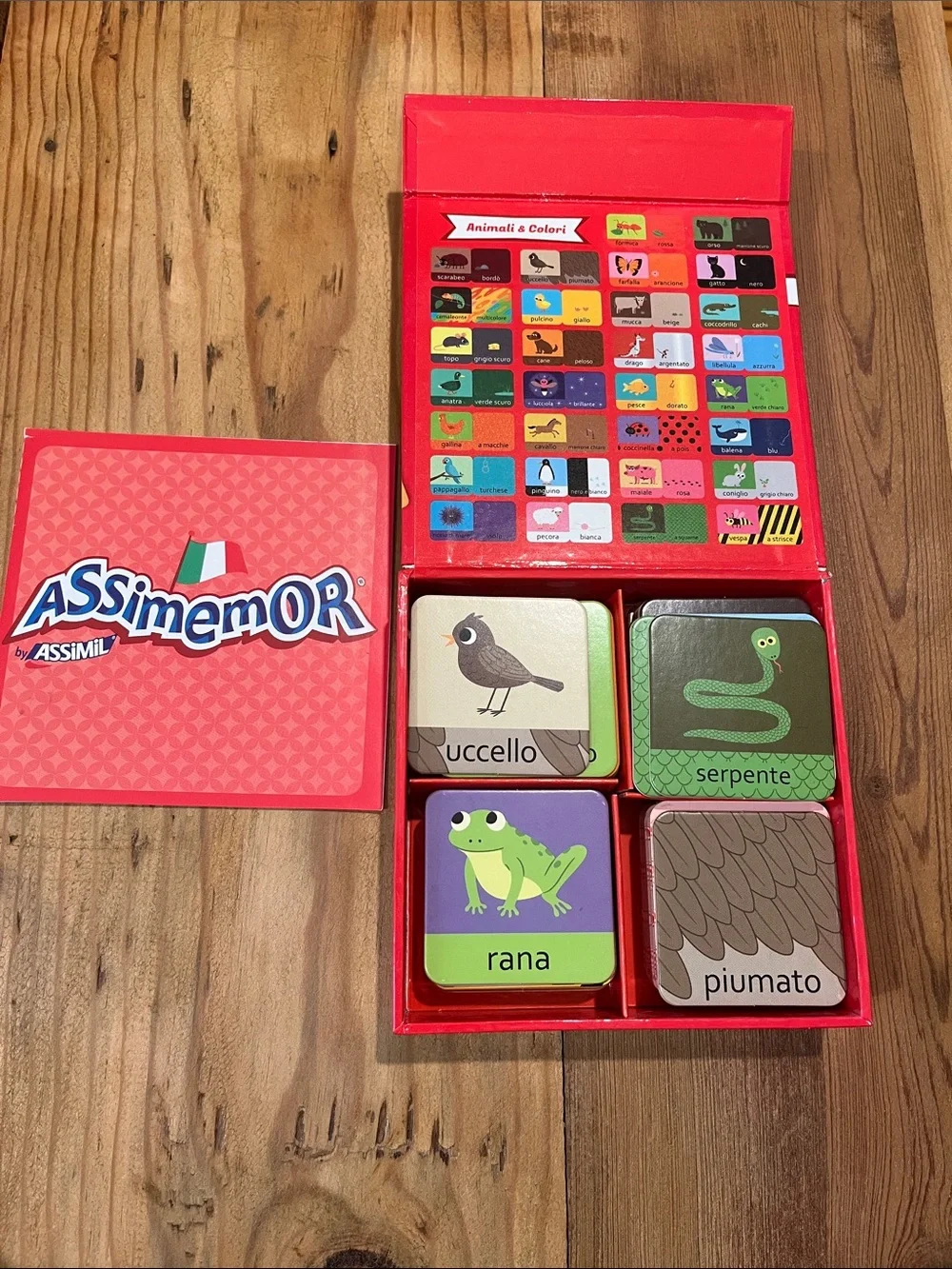 <Italian Language> Memory Card Game Colors & Animals 